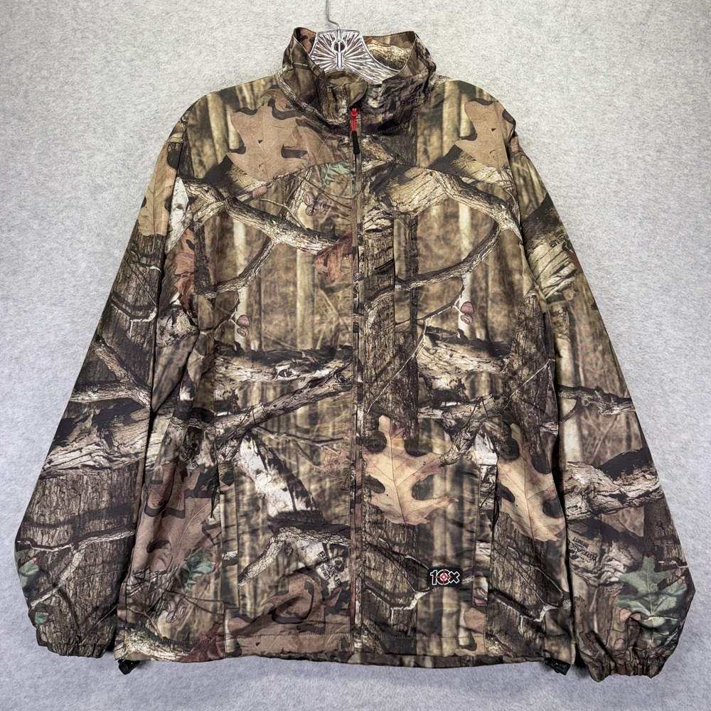 10X Jacket Mens Medium Mossy Oak Break-Up Infinity Camo Hunting Coat Polyester
